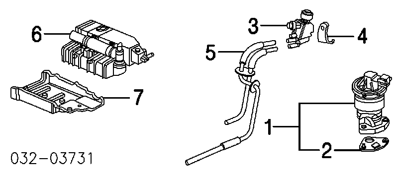 18715PB2000 Honda Uszczelka zaworu recyrkulacji EGR
