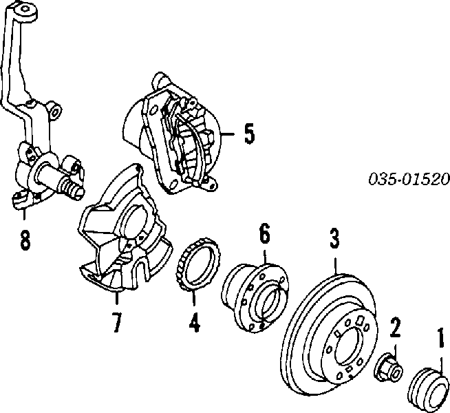 J0013315XA Mazda piasta tylna