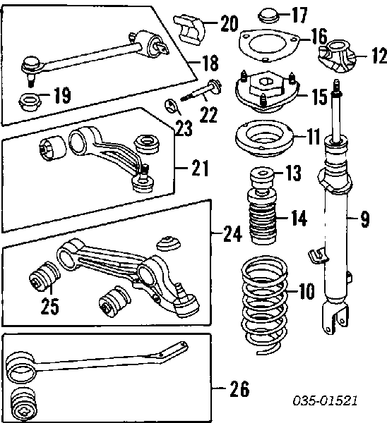 B45532279 Mazda Osłona końcówki kierowniczej