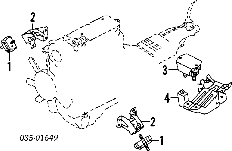 F80110431 Mazda uszczelka miski olejowej silnika