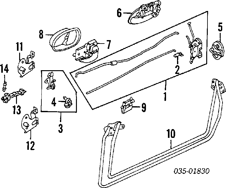 Zawór odpływu drzwi Mazda 3 (BK12)