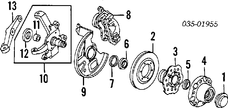 3669059 Ford Łożysko piasty przedniej