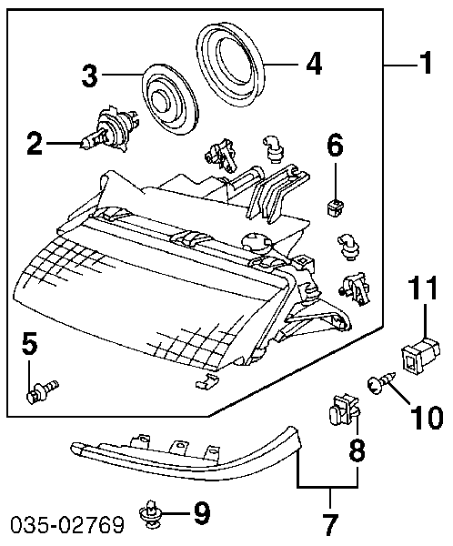 Brewka lampy lewej KH3471991 Elit