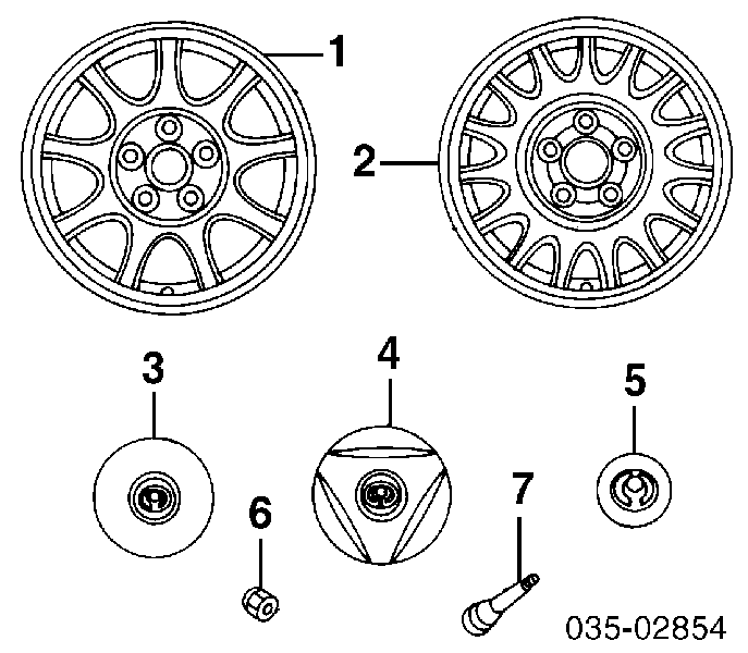 060326161A Mazda nakrętka koła