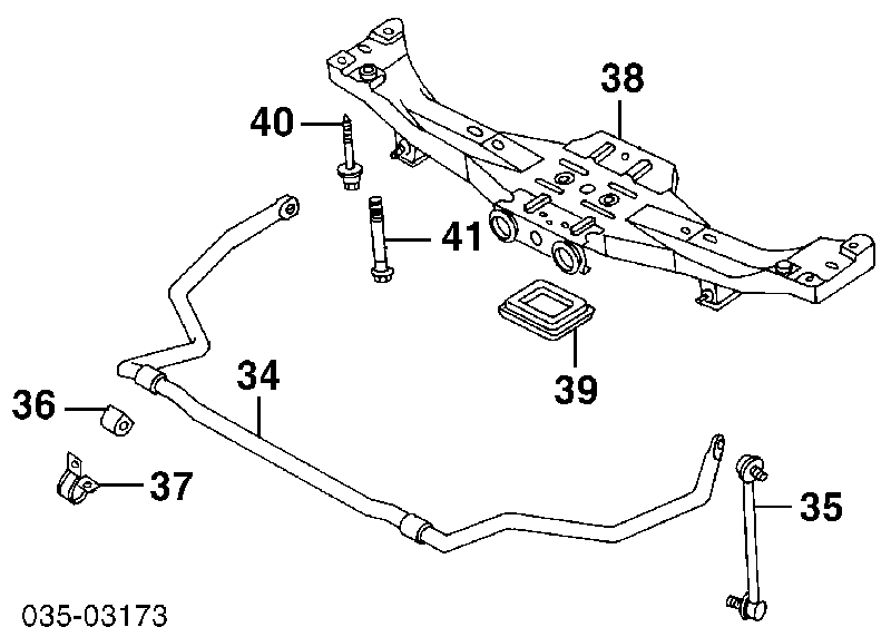 G56428156 Mazda Tuleja stabilizatora tylnego