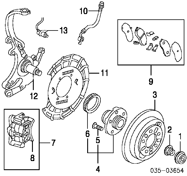 EP36BWK02E2Y2CA02 NSK piasta tylna