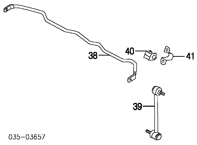 Łącznik stabilizatora tylnego Mazda Xedos 9 TA
