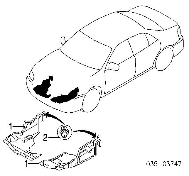 Osłona silnika Mazda 323