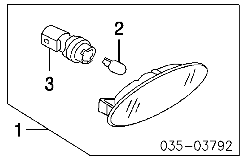 Powtarzacz kierunkowskazu na błotniku FP3470KB20E Depo/Loro