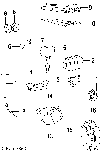 1037660 Ford Pasek rozrządu