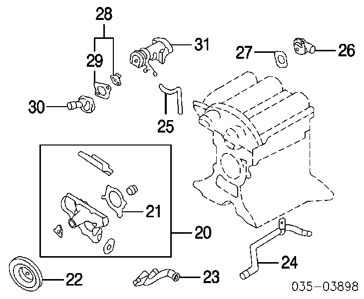 BP6F15171 Mazda Termostat