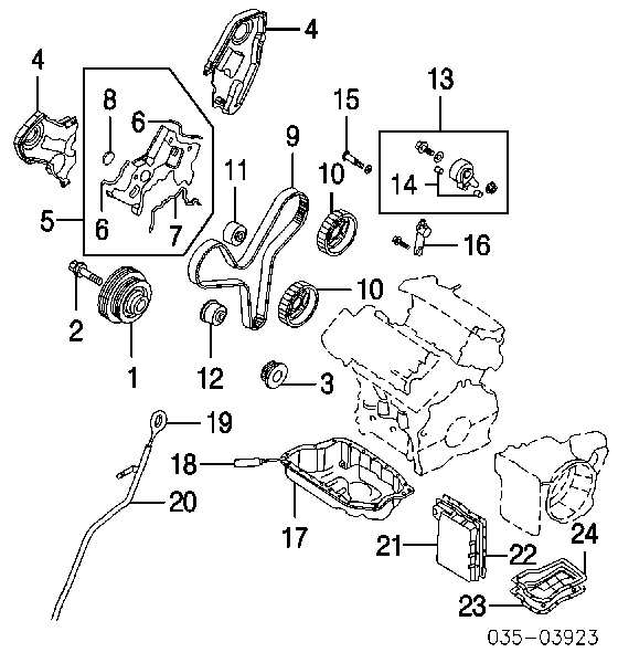 KL0112770B Mazda Napinacz paska rozrządu