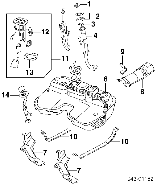 42021-FA250 Subaru pompa paliwa elektryczna zanurzeniowa