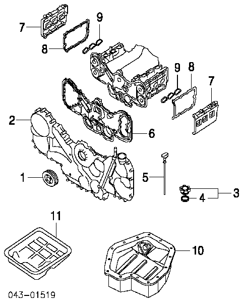 Koło pasowe wału korbowego do Subaru Tribeca B9 