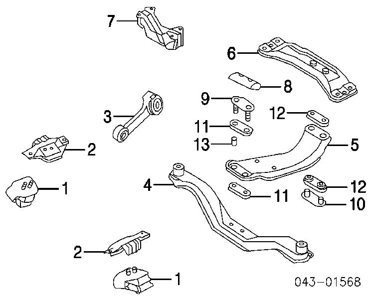 Poduszka silnika Subaru Impreza
