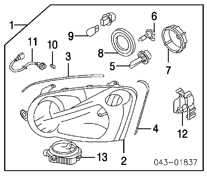 84920AE010 Subaru żarówka ksenonowa