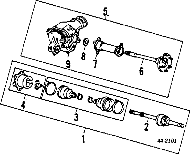 Uszczelniacz półosi mostu tylnego zewnętrzny Toyota RAV4 2 (XA2)