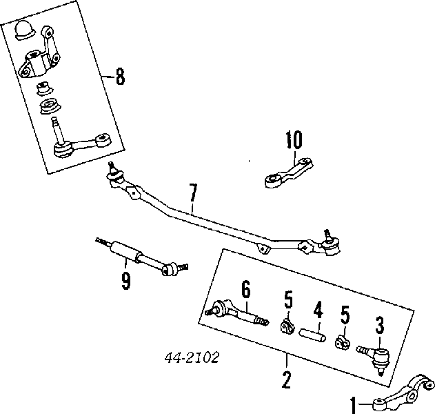 4546535040 Toyota Końcówka drążka kierowniczego zewnętrzna