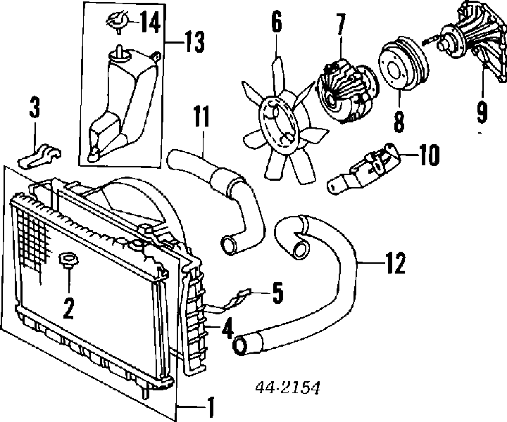 1657142030 Toyota przewód (króciec układu chłodzenia)