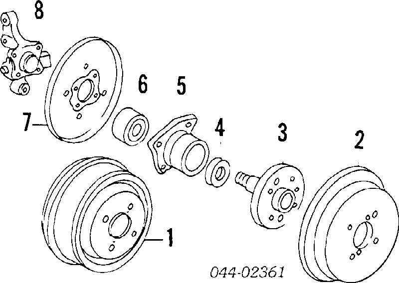 4245005011 Toyota Piasta tylna