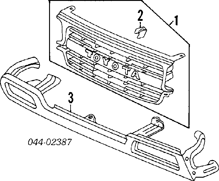 5311160100 Toyota atrapa chłodnicy