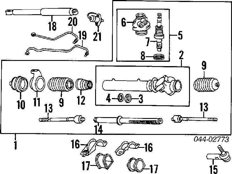 4553522080 Toyota osłona mechanizmu kierowniczego (maglownicy)