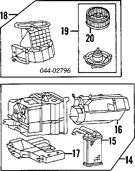 Chłodnica nagrzewnicy (ogrzewacza) do Toyota Corolla  E9