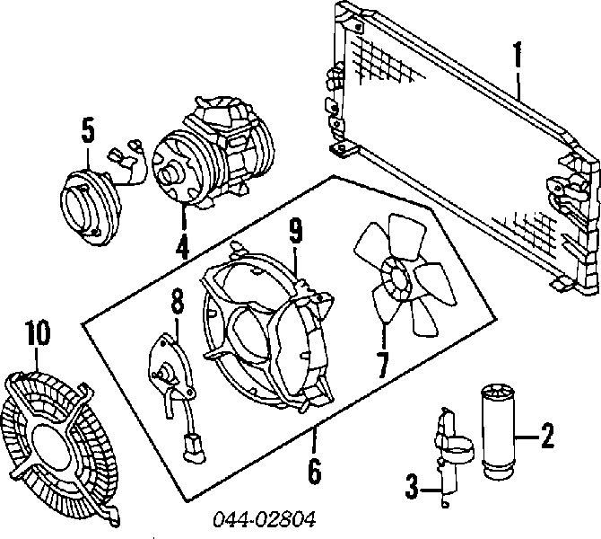 Sprężarka klimatyzacji do Toyota Corolla  E9