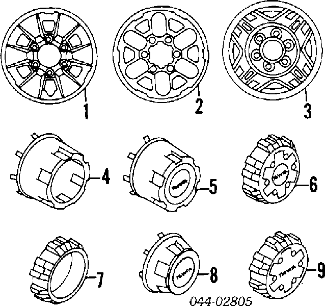 9094201075 Toyota nakrętka koła