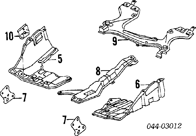 Osłona silnika, miski (przedziału silnika) do Toyota Corolla  E9