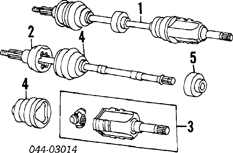 4347019216 Toyota przegub homokinetyczny przedni zewnętrzny