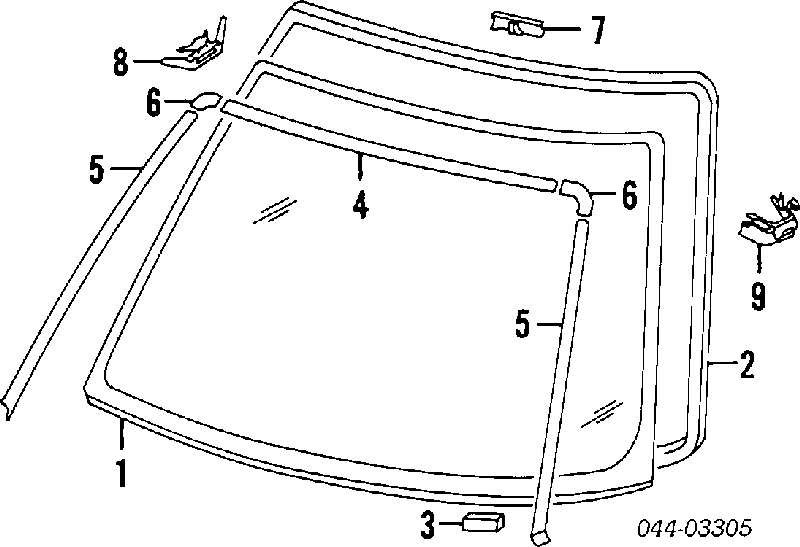 Uszczelniacz szyby tylnej Toyota RAV4 I Cabrio (SXA 10)