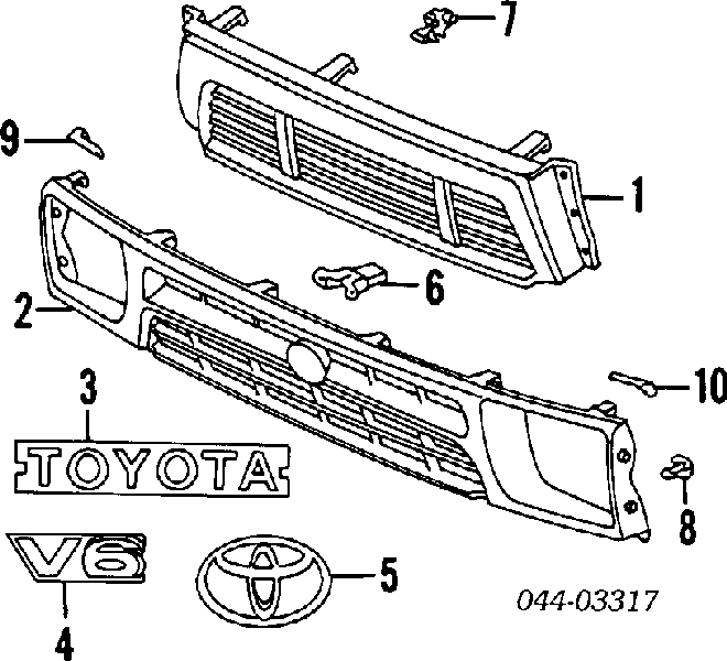 Atrapa grill Toyota 4 Runner