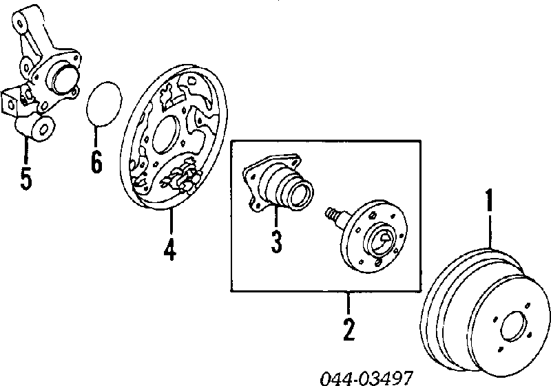 Piasta tylna Toyota 4241002020 cena, od 26,48 USD