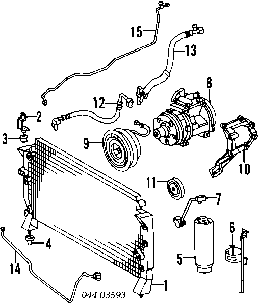 8844020160 Toyota rolka napinacza paska napędowego