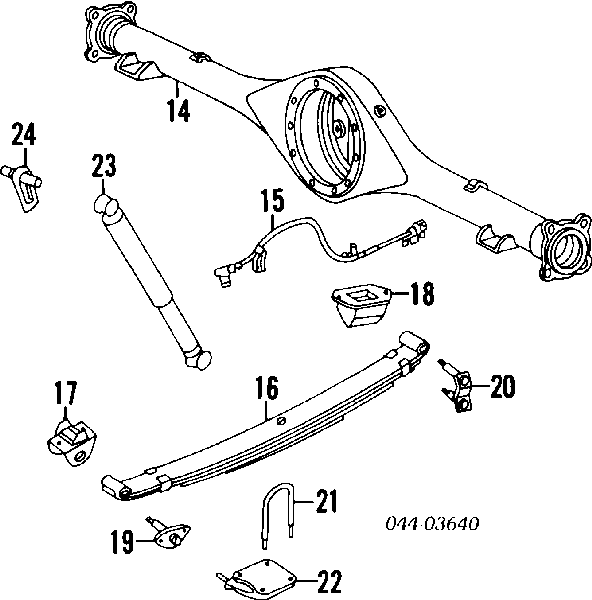 Strzemię resoru Toyota T100 