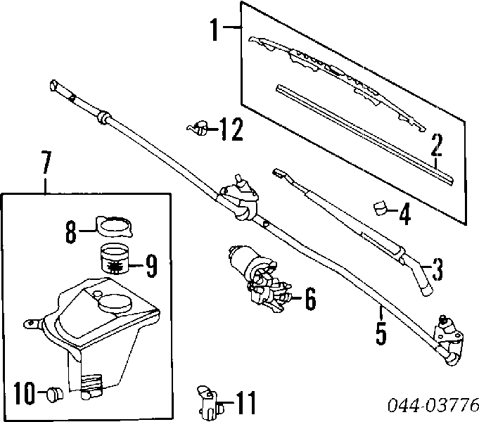 Zbiorniczek spryskiwacza szyb Toyota Corolla