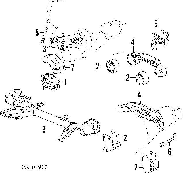 Poduszka (podpora) silnika przednia Toyota Previa minivan (TCR1, TCR2) (1990 - 2000) cena, od 219,78 USD