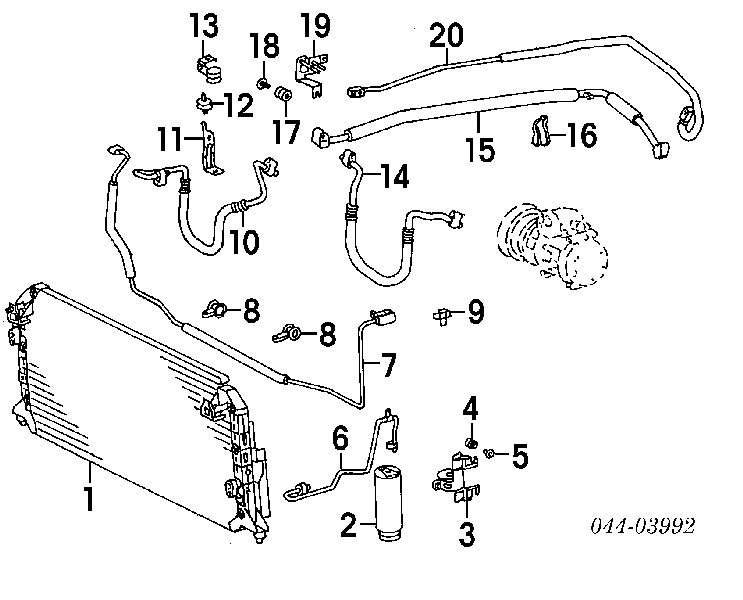 8864506020 Toyota Czujnik ciśnienia bezwzględnego klimatyzacji