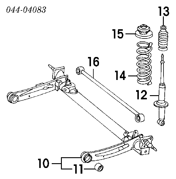 4875016080 Toyota poduszka amortyzatora tylnego