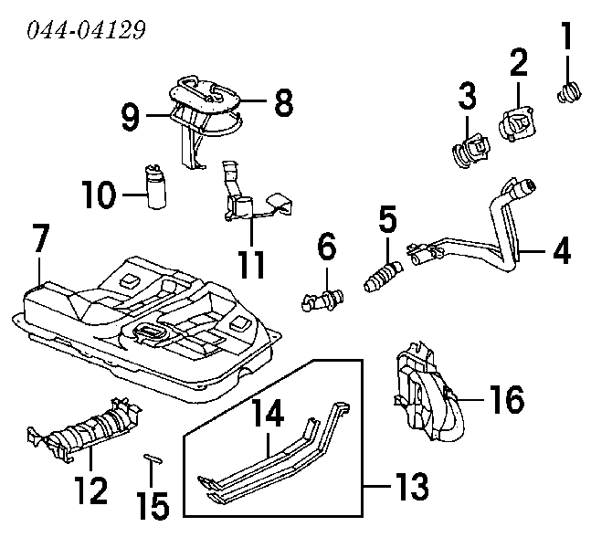 2322116490 Toyota pompa paliwa elektryczna zanurzeniowa