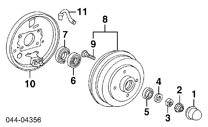 9036617010 Toyota łożysko piasty tylnej zewnętrzne