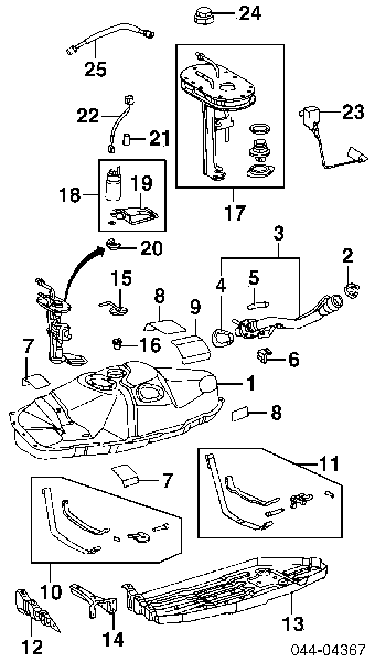 Filtr paliwa 232170C010 Toyota