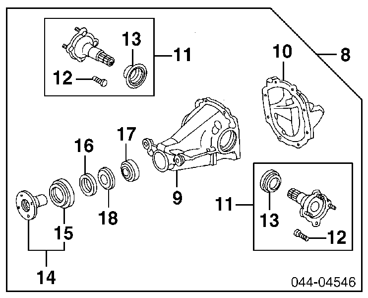 9031138068 Toyota uszczelniacz końcówki reduktora mostu tylnego