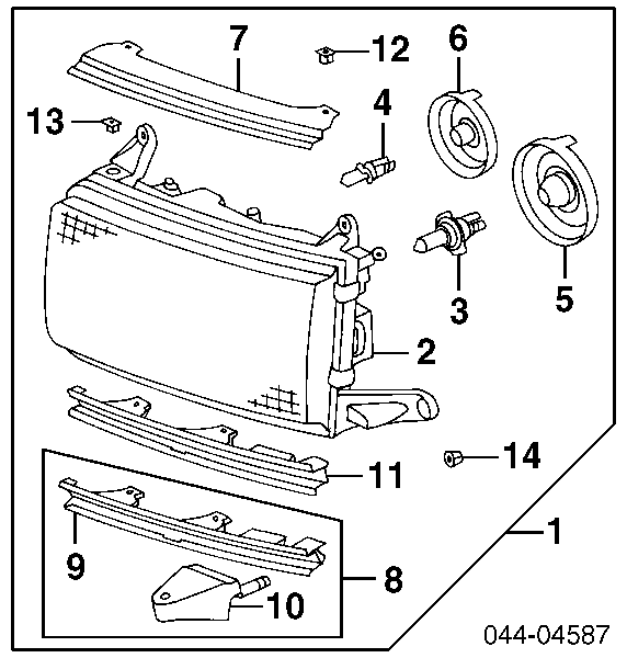 9008081041 Toyota żarówka halogenowa