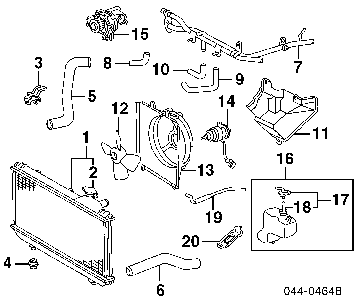 Chłodnica silnika FP70A549KY Koyorad