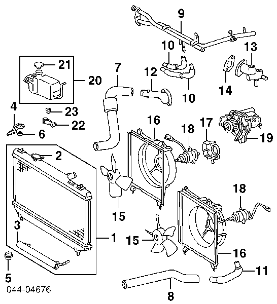 Zbiorniczek wyrównawczy układu chłodzenia do Toyota Camry IV V20