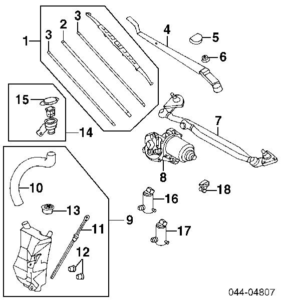 Pompka spryskiwacza szyby przedniej 5902060026P 4max