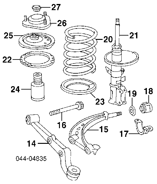 4852029065 Toyota Amortyzator przedni lewy