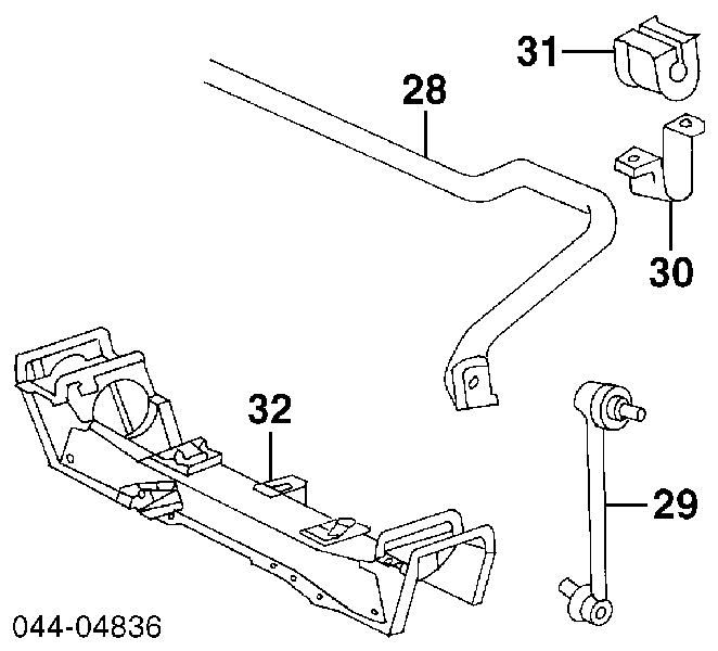 RU2046 Japan Parts Tuleja stabilizatora przedniego